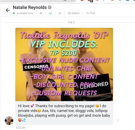 natalie reynolds leaked nude|Natalie Reynolds Nude Onlyfans Blonde Tiktok BJ Leaked Video